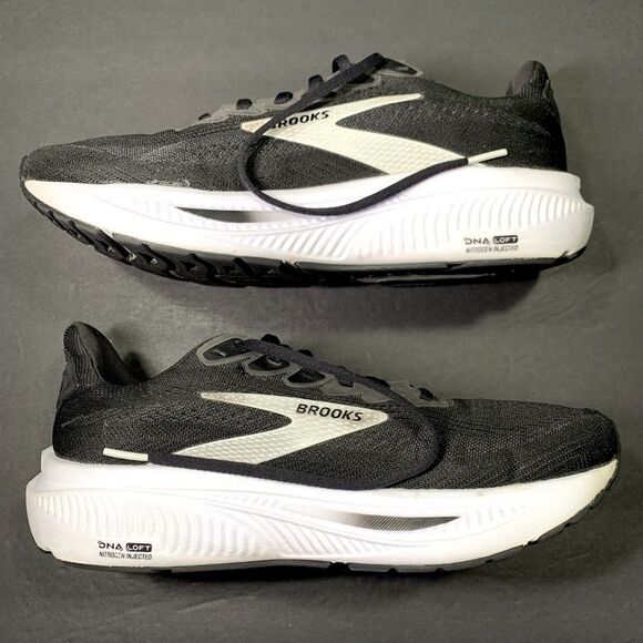 Brooks Womens Ghost 17 Black Gray Running Walking Sneakers Shoe Size 10.5 - Picture 2 of 10